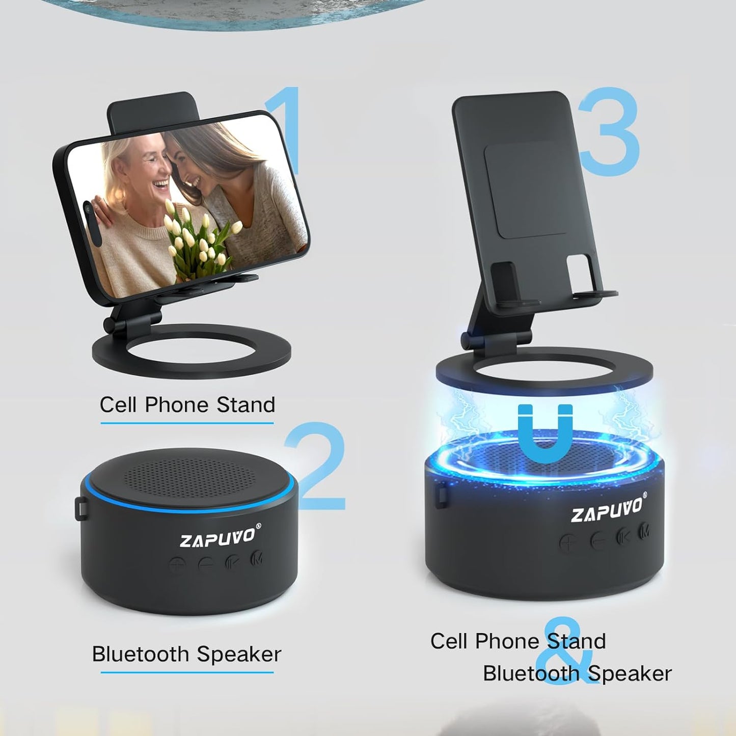 Altavoz Bluetooth con soporte
